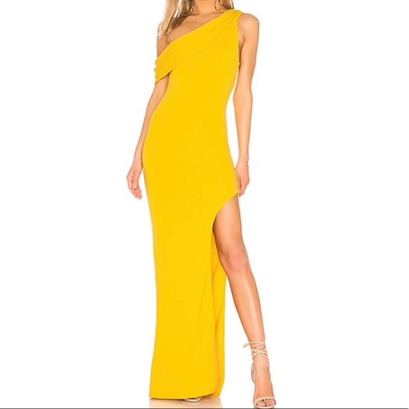 Lovers + Friends Dresses & Skirts - LOVERS + FRIENDS MARIGOLD ONE SHOULDER STYLE MAXI GOWN / DRESS